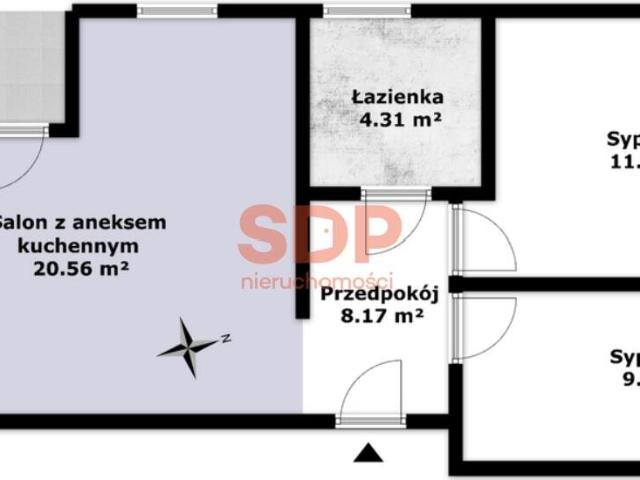 Mieszkanie, Zabrodzie, 56.37 m², sprzedam mieszkanie