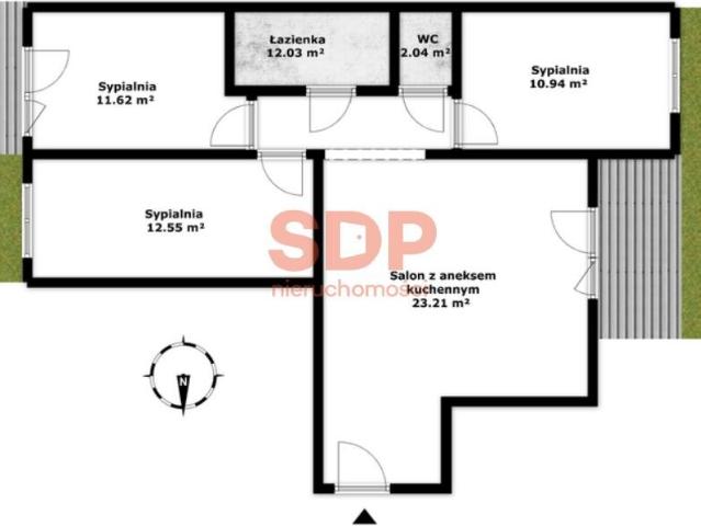 Mieszkanie, Zabrodzie, 73.36 m², sprzedam mieszkanie