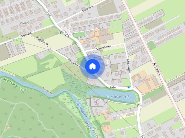Mieszkanie 1 pokojowe z ogródkiem Wilanów Zawady obok plac Vogla