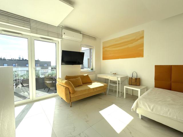 Mieszkanie 27,83 m² z aneksem kuchennym na wynajem ul. Meissnera, Poznań, Ogrody
