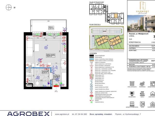 Mieszkanie, Poznań, 28.52 m2, 1 pokój