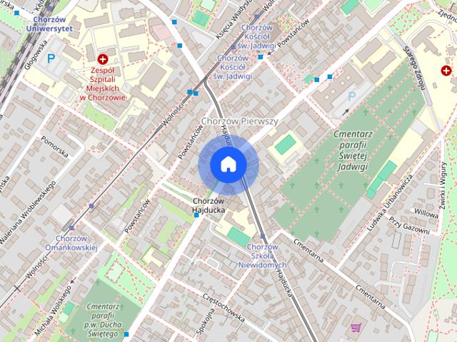 Mieszkanie 2 pok. w centrum Chorzowa z parkingiem za szlabanem w cenie