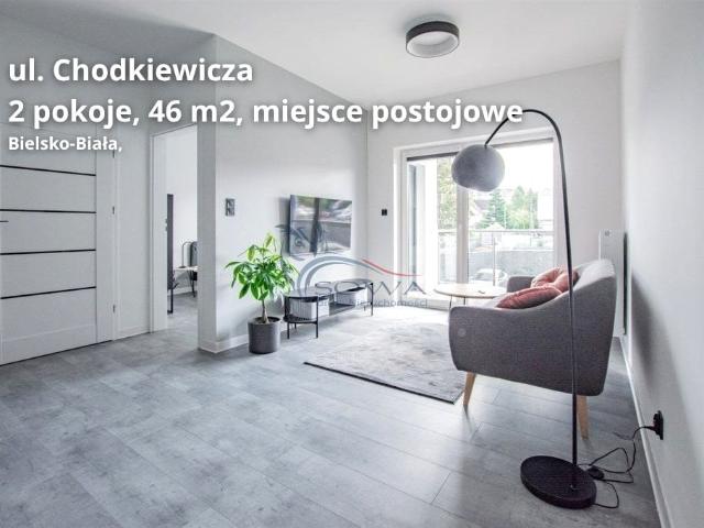 Mieszkanie 2 pokojowe, miejsce postojowe w garażu Bielsko Biała, Grunwaldzkie