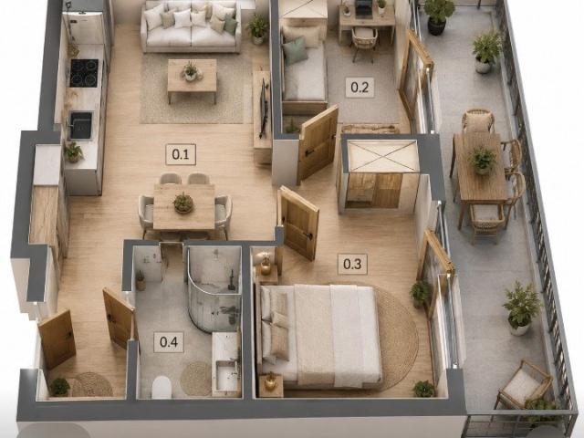 Mieszkanie 39,57 m² z tarasem w Poznaniu polecam!