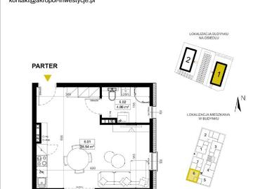 Mieszkanie, Luboń, 33.40 m2, 1 pokój