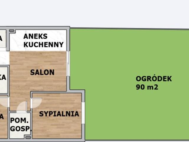 Mieszkanie 3 pok. z ogródkiem i własnym wejściem polecam!