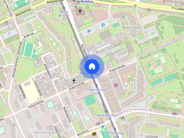 Mieszkanie 3 pokoje + kuchnia + parking, metro