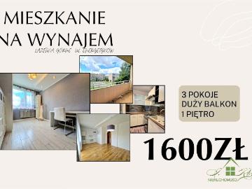 Mieszkanie 3 pokojowe z balkonem do wynajęcia ul. Energetyków, Łaziska Górne