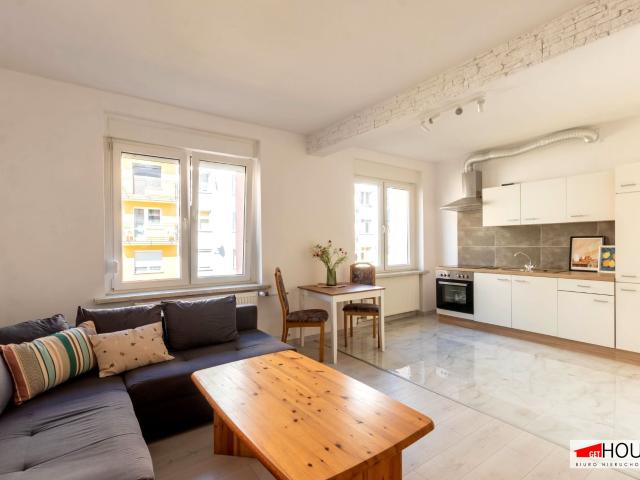 Mieszkanie 44,80 m² z aneksem kuchennym na wynajem Szczytnica