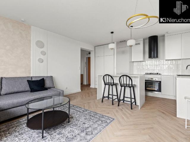 Mieszkanie 47,60 m² z kuchnią z oknem na wynajem ul. Cieszyńska, Warszawa, Mokotów