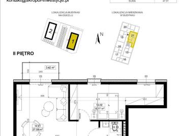 Mieszkanie, Luboń, 47.91 m2, 2 pokoje