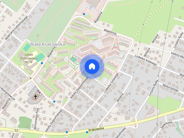 Mieszkanie 4 osobne pokoje, 80 m2, balkon – Bielsko Biała