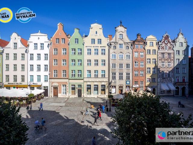 Mieszkanie 62 m² z aneksem kuchennym na wynajem ul. Długi Targ, Gdańsk, Stare Miasto