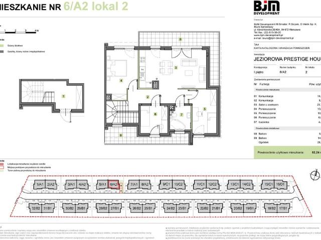 Mieszkanie, Warszawa, 82.24 m2, 3 pokoje