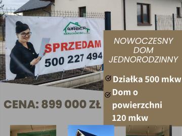 Nowoczesny dom 120 m² z ogrodem, gotowy do wykończenia