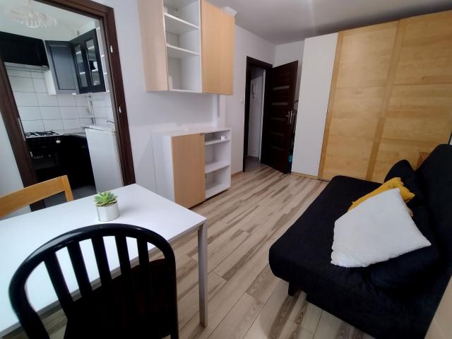 Mikrokawalerka 24 m² z oddzielną kuchnią na wynajem ul. Nowopolska, Łódź, Doły