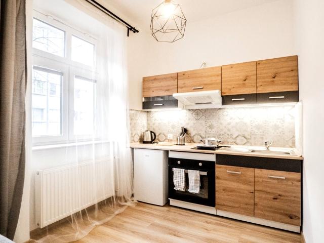 Mikrokawalerka kawalerka z aneksem kuchennym 24 m² na wynajem ul. Henryka Brodatego, Wrocław, Nadodrze