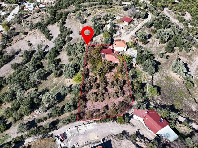 Milas Hasanlar’da 2.266 M² 2 Katlı Kargir Ev + Tarla yatırıma Uygun, Bölünebilir
