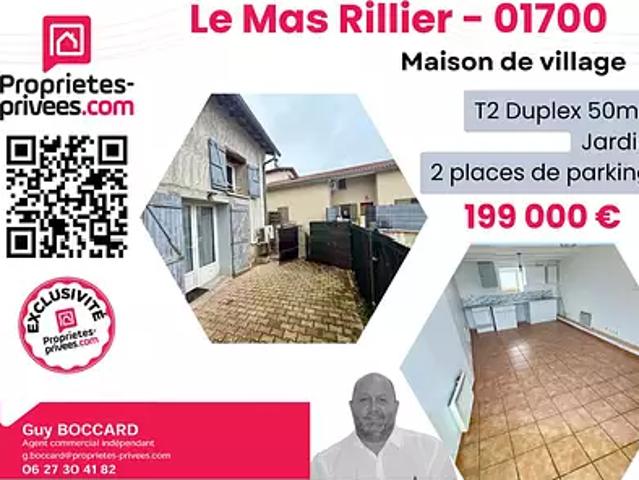 Miribel 01700 Achat / Vente maison 2 pièces t2 jardin