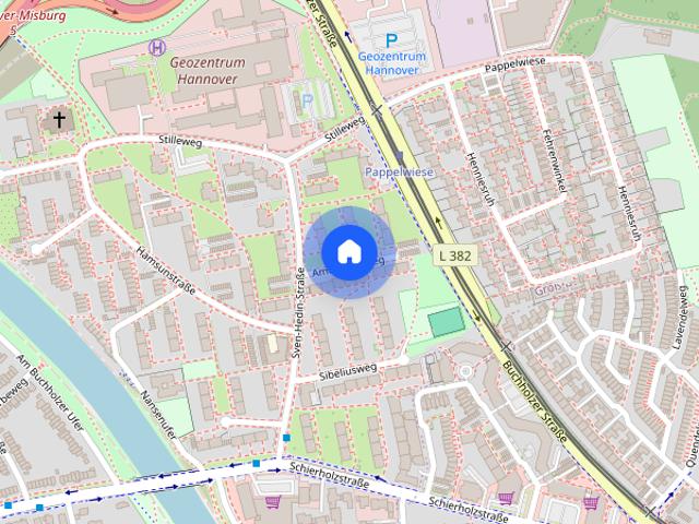 Mitten im Grünen und dennoch zentral! 2 Zimmerwohnung in H. Buchholz
