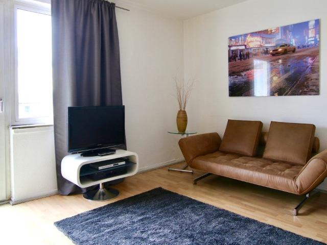 Mitten im Quartier Latäng Schickes Apartment mit Balkon – zeitwohnen.de