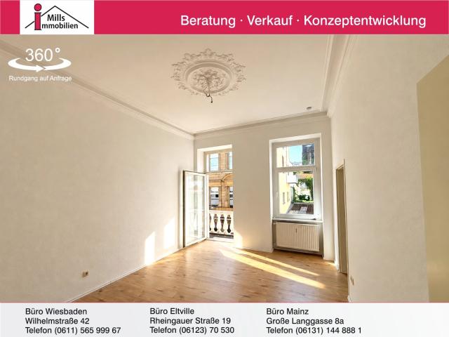 Mitten in der Mainzer Altstadt: Stilvolle 2 ZKB Eigentumswohnung mit Balkon