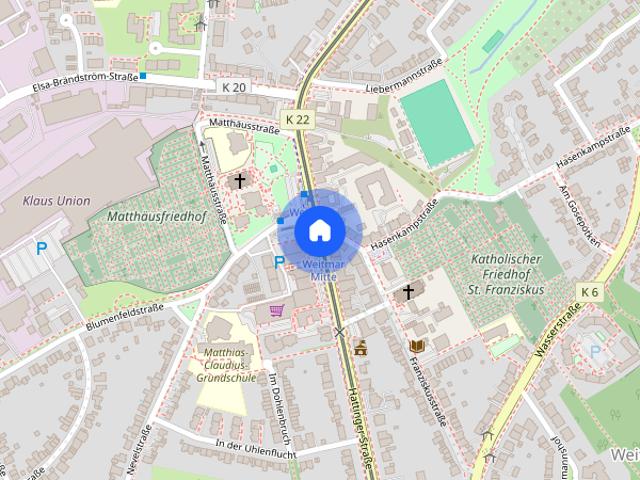 Mittendrin helle Wohnung direkt im Stadtteilzentrum von Weitmar Mark