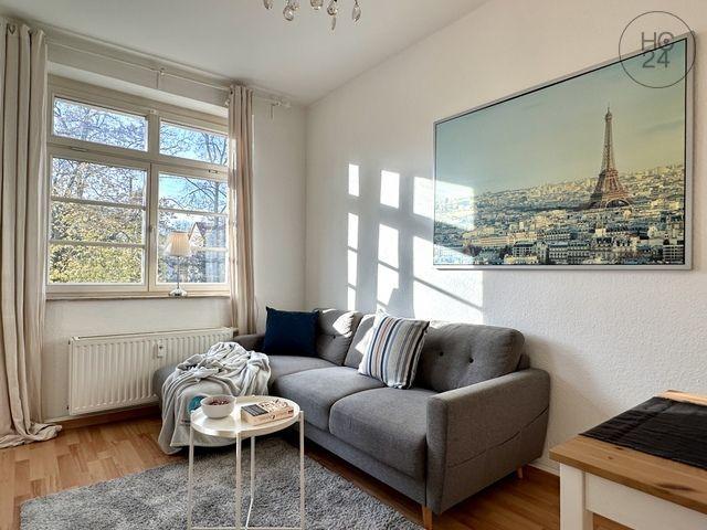 Mit BALKON und Blick ins Grüne möblierte Wohnung in Leipzig Stötteritz