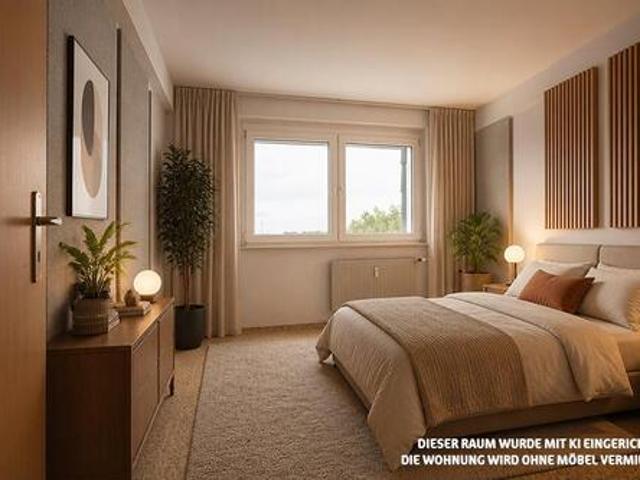 Mit großem Balkon. 435,00 EUR Kaltmiete, ca.64,63 m²