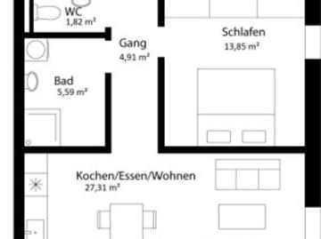 Etagenwohnung zum Verkauf in 9523 - Balkon