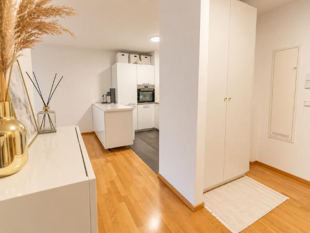 Mit Rheinblick: Hochwertige 2 Zimmer Wohnung, Wellness im Haus