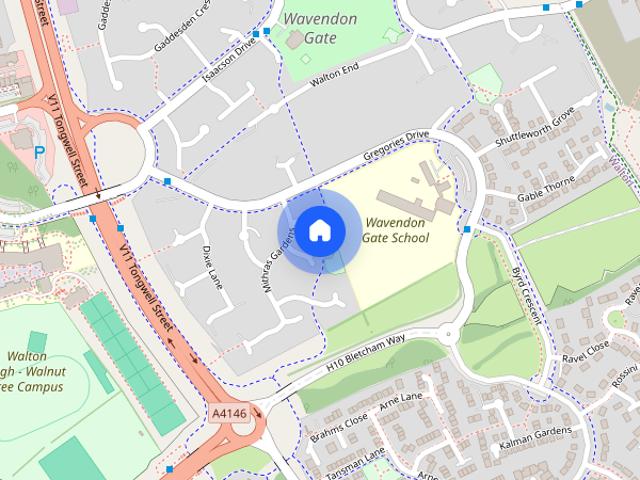 Mithras Gardens, Wavendon Gate, Milton Keynes, Buckinghamshire, MK7