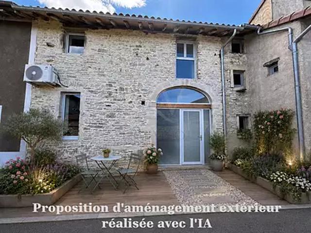 Montbellet 71260 Achat / Vente maison 4 pièces t4 au dernier étage parking