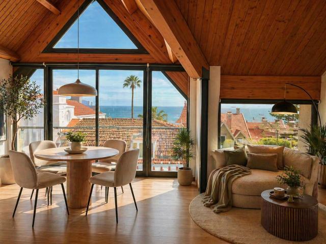 MONTE ESTORIL | Avenida Sabóia | T3 Duplex Loft de Luxo | Vista Mar | 300 m² | Estacionamento