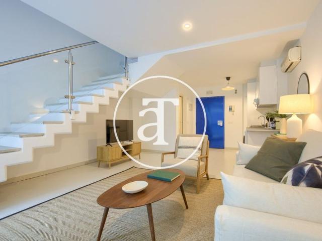 Monthly rental Duplex with One bedroom with balcony and parking in Manoteras