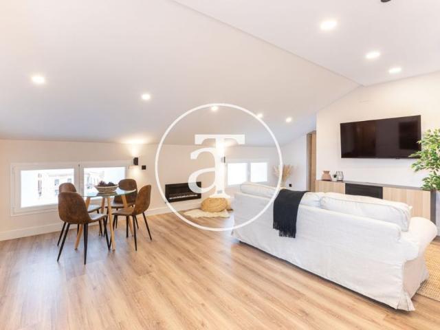 Monthly rental penthouse with 2 bedrooms and 1 bathrooms in Prosperidad Chamartín