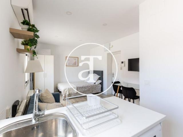 Monthly rental studio style penthouse with bathroom in Chamartín