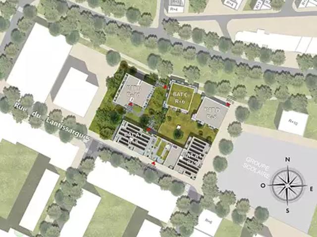 Montpellier 34000 Programme neuf appartement neuf à vendre t2 BBC Pinel