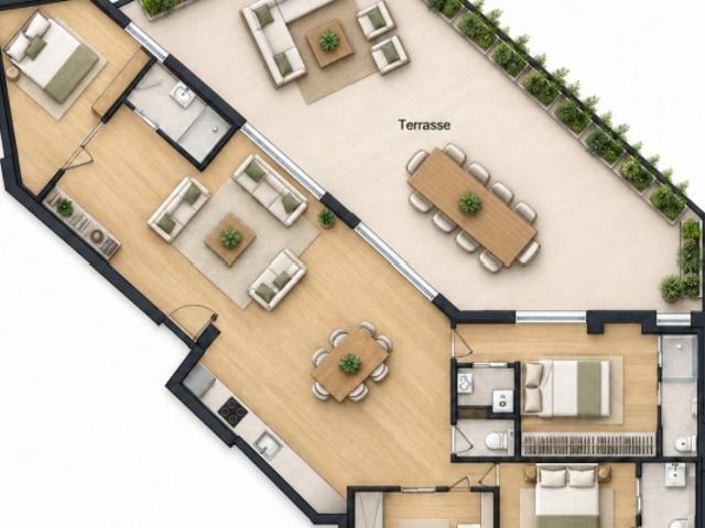 MONTPELLIER ÉCUSSON – 119 M² AVEC TERRASSE EXCEPTIONNELLE DE 65 M²