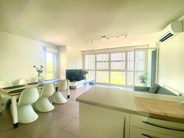 Montpellier Port Marianne, bel appartement type 3 de 71 m2, terrasse, garage