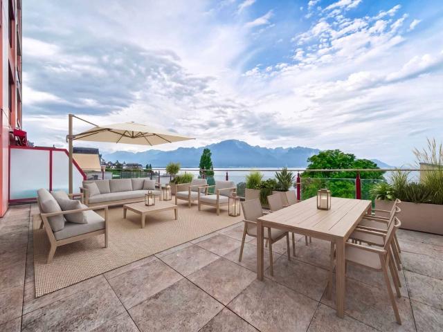 Montreux: 4,5 Zimmer Wohnung mit atemberaubendem Blick auf den See
