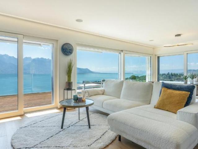 Montreux aussergewöhnliches attikageschoss mit panoramablick