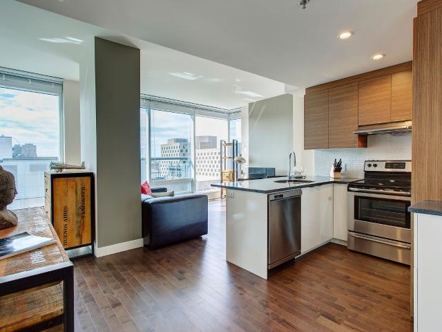 Montreal Furnished Condo Rental Equipped Studio + 1 Bath with Amazing Views