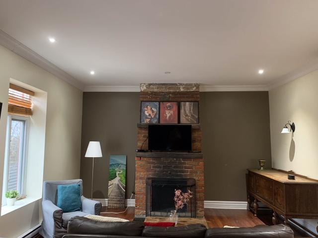 Montreal Furnished House for Rent Beautiful 4 Bedroom, 5 Bathroom with Brick Fireplace in Ville Marie