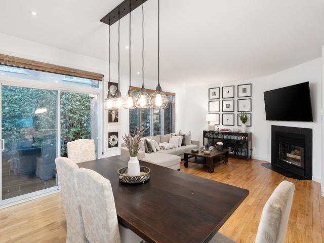 Montreal Furnished House Rental Gorgeous 3 Bedroom Townhouse with Private Backyard and Stunning Interior on Nun's Island