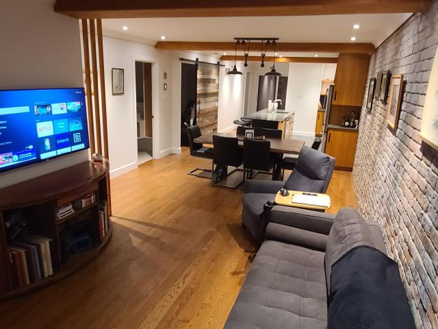 Montreal Furnished Loft for Rent Elegant 2 Bedroom Entire Floor Suite with Private Entrance and Office Den