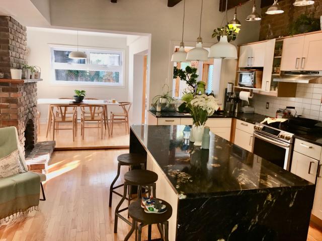 Montreal Furnished Townhouse Rental Stunning 4 Bedroom Townhome in Le Plateau Mont Royal with Private Terrace and Garden