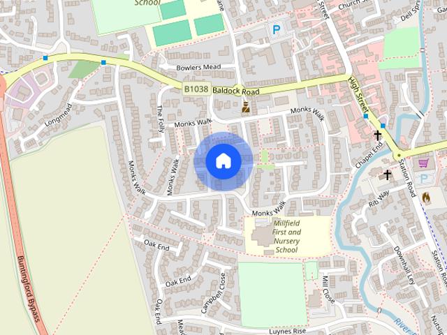 Monks Walk, Buntingford, Hertfordshire, SG9