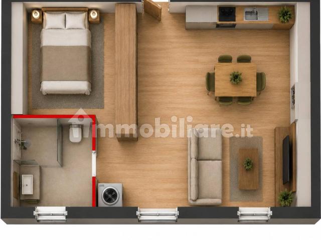 Monolocale nuovo, secondo piano, Centro, Nole