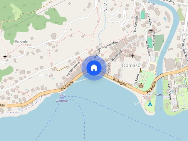 Monolocale arredato a domaso